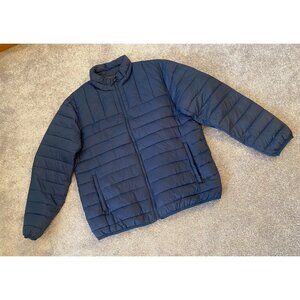 Swisstech Mens Puffer Jacket Blue Insulated Winter Coat Large 42/44